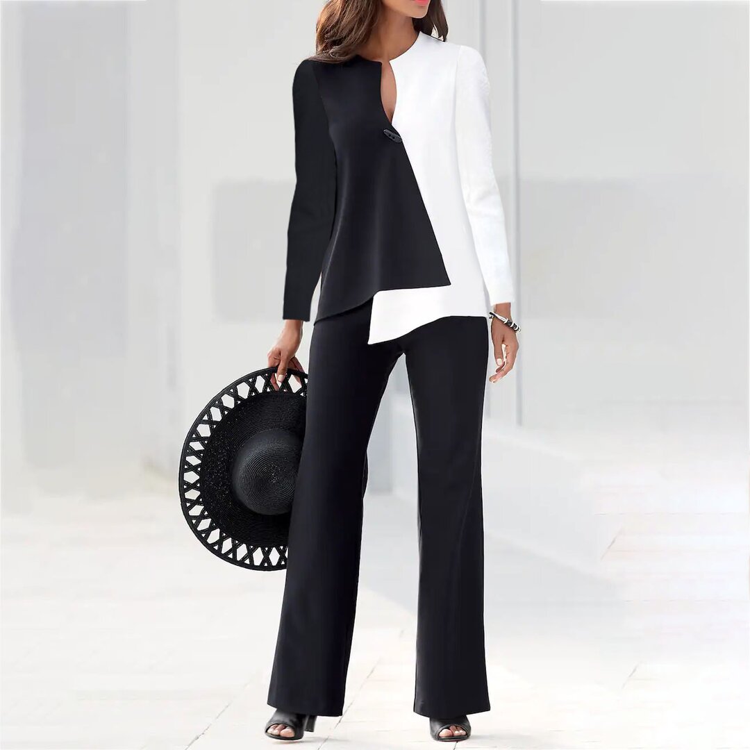 Fashion All match Color Matching Suit