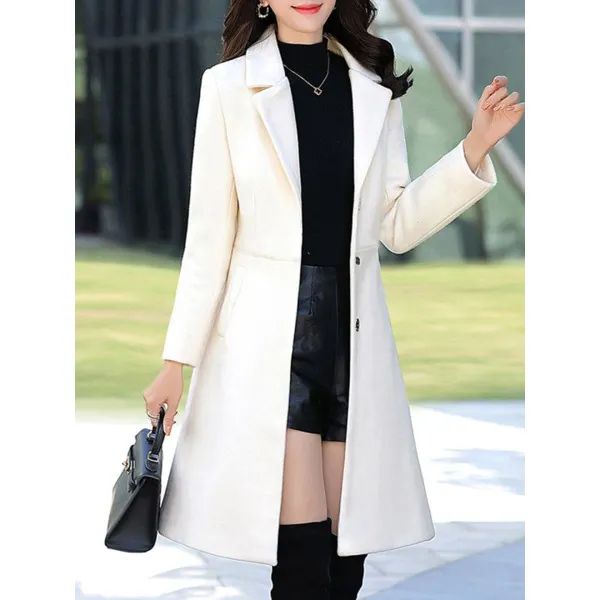 Ladies Elegant Slimming Coat Coat - Seeklit.com 