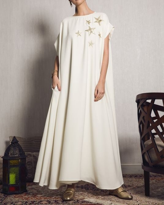 Women Fashion Stripe Print Robe Dress