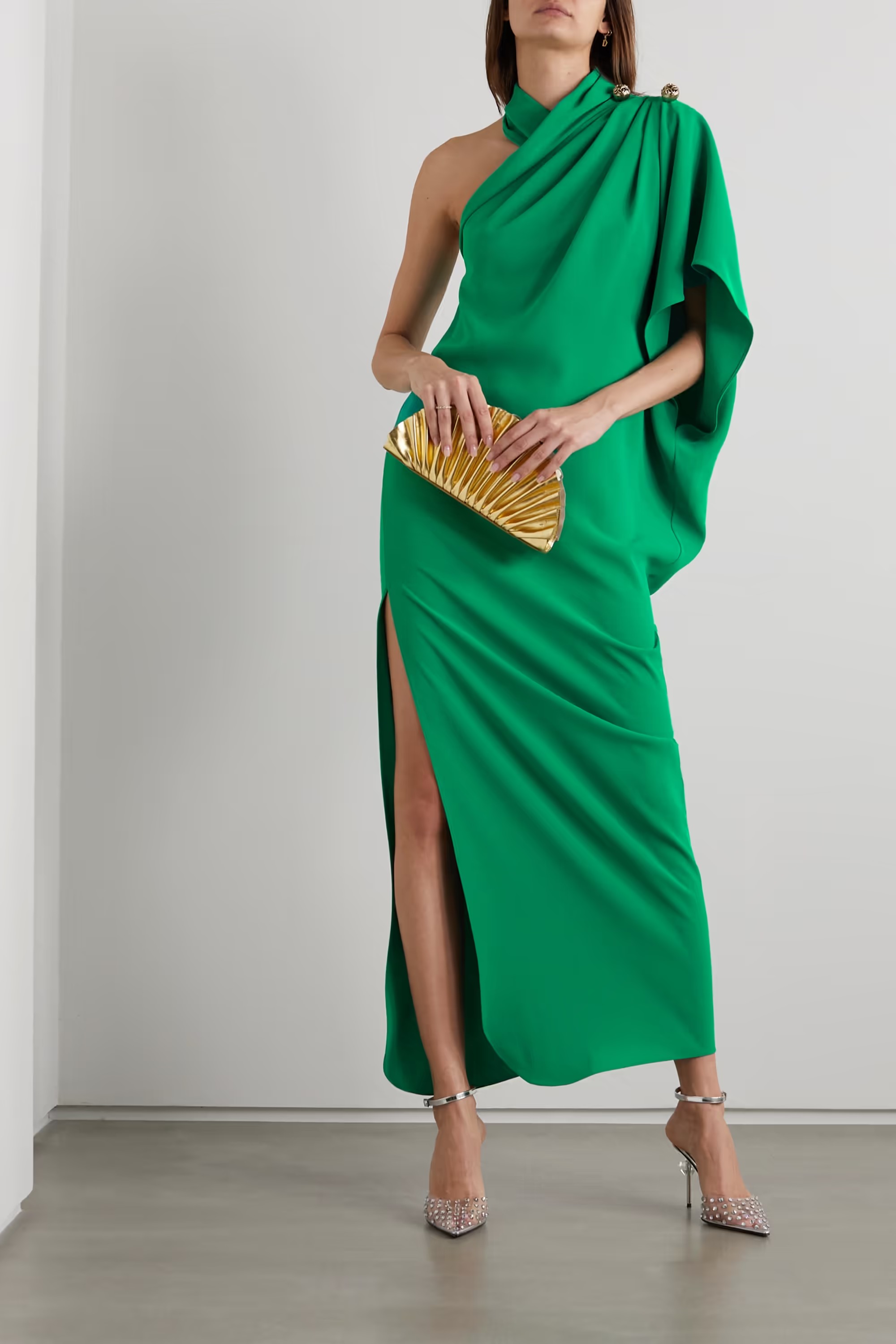 Women Holiday Fashion Green Party Evening Dress
