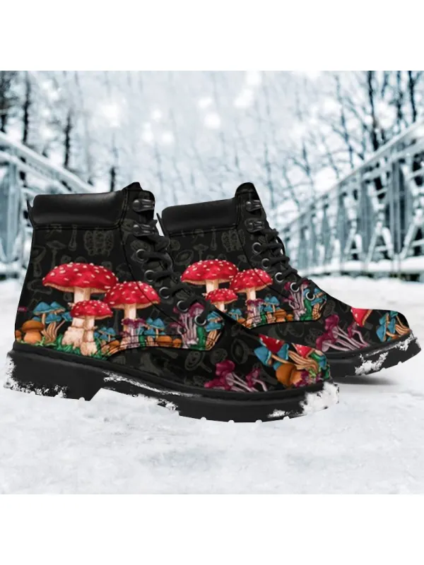 Multicolored Mushroom Martin Boots - Gethefashion.chimpone.com 