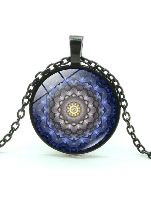 Time Stone Dark Black Vintage Sweater Necklace - Maxizero.chimpone.com 
