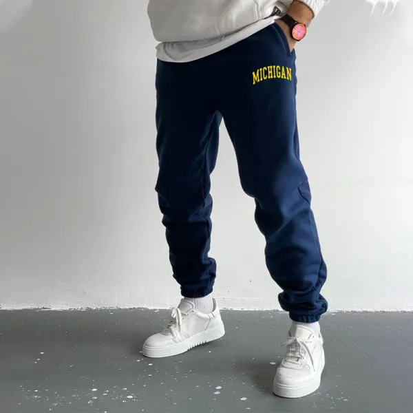 Michigan Fleece Sweatpants - Kalesafe.com 