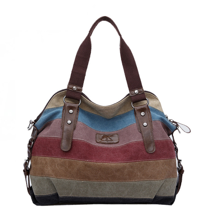 Patchwork Vintage One Shouldered Diagonal Slung Tote Bag