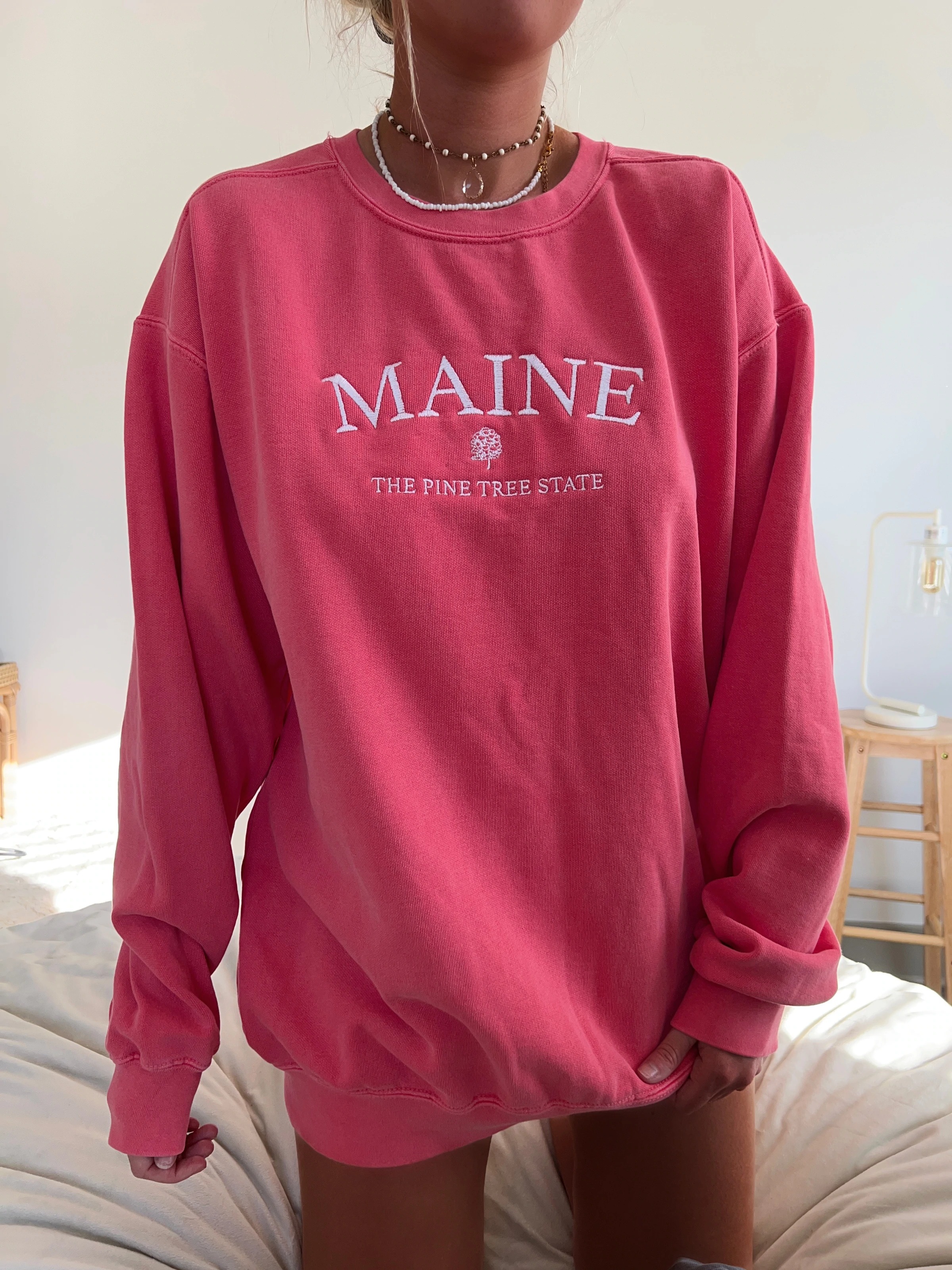 Embroider Maine Women's Sweatshirt