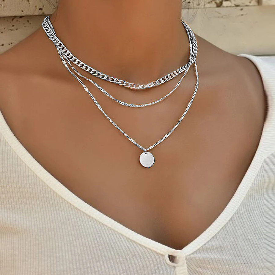 

Three Layer Collarbone Necklace