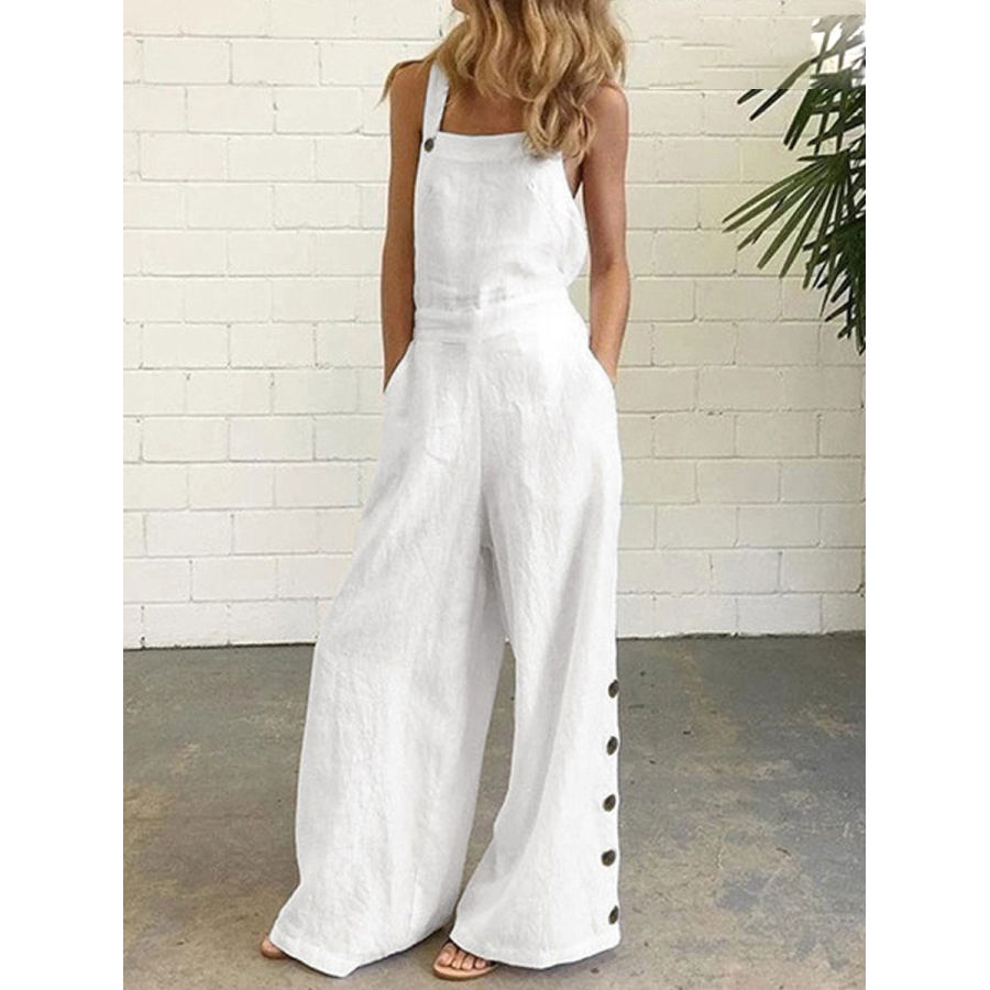 

Casual Loose Solid Color Summer Jumpsuit