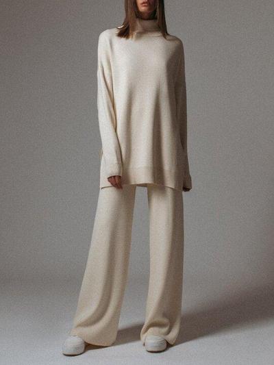 Women's Casual Loose Wool Knit Suit