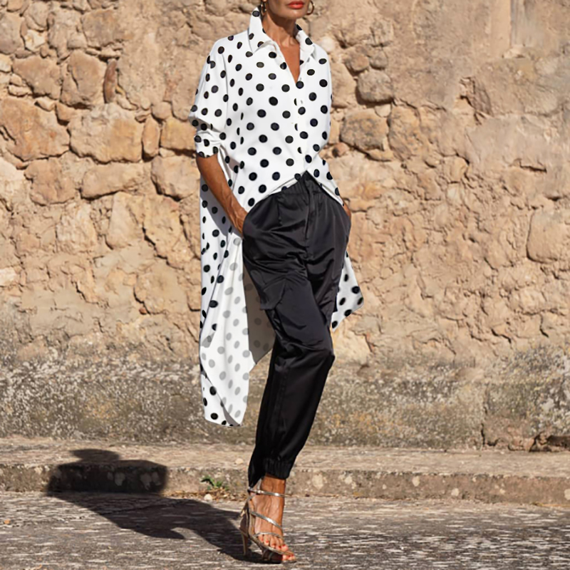Fashion All match Polka Dot Blouse