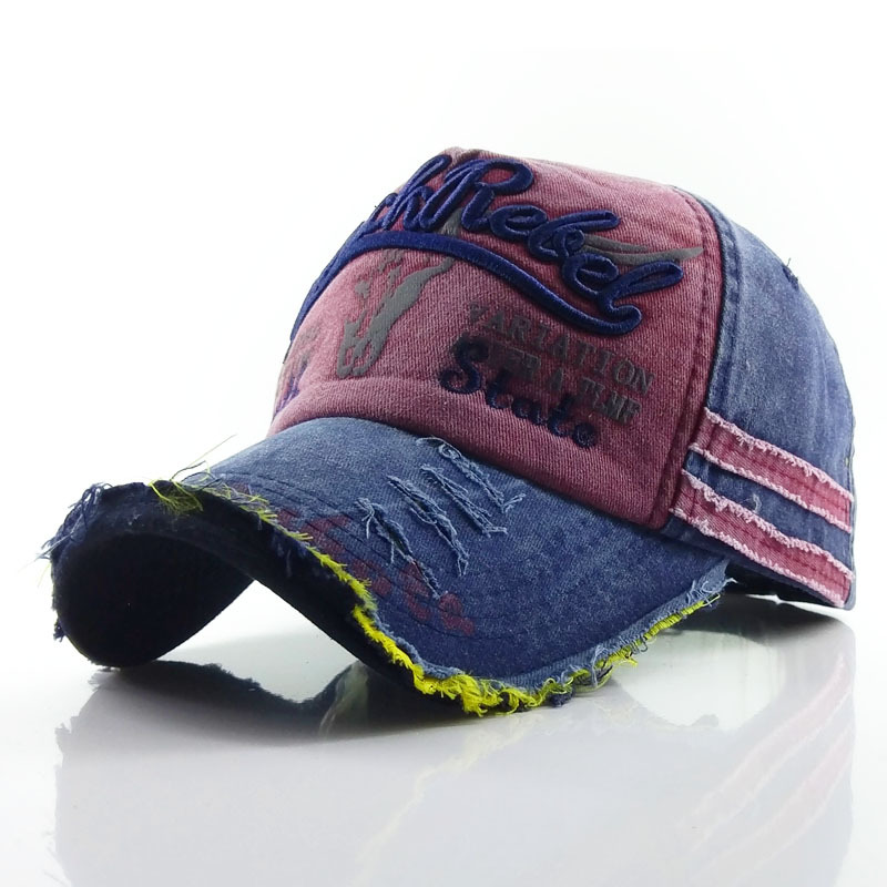 Old Bull Head Explosive Baseball Cap Washed Hat Sun Hat Baseball Cap Sun Hat Men And Women