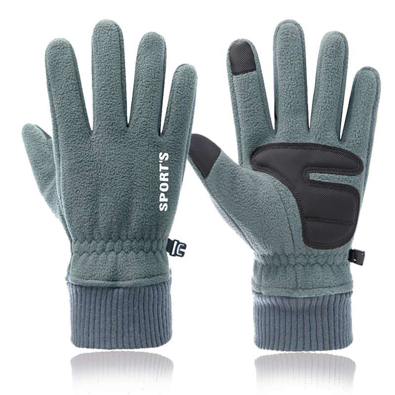 Outdoor Sports Polar Fleece Chic Warm Non-slip Gloves