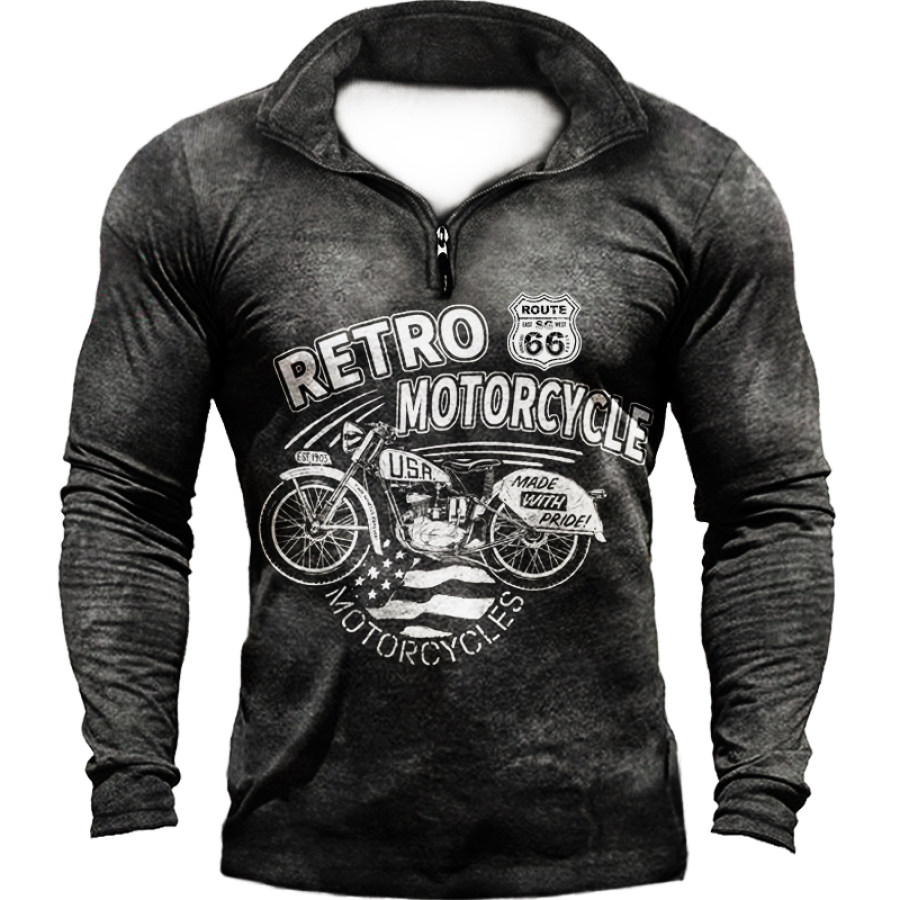 

Men's Outdoor Retro Motorcycle Hoodie