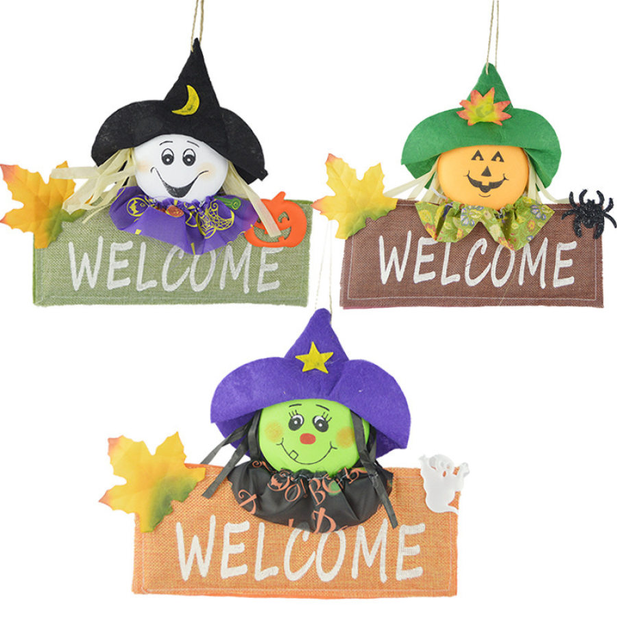 

Halloween Pumpkin Witch Garland Pendant Ghost Festival Scene Layout Props Supplies