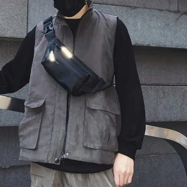 New trendy waist bag men's personality fashion chest bag - Stormnewstudio.com 
