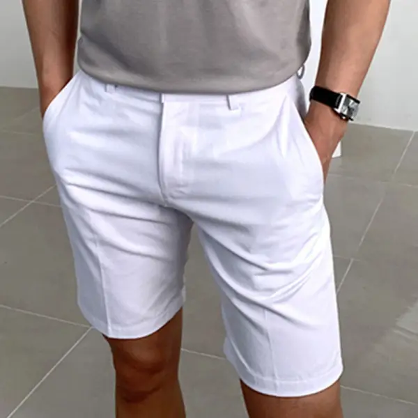 Gentleman elegant casual shorts Mens pants - Stormnewstudio.com 