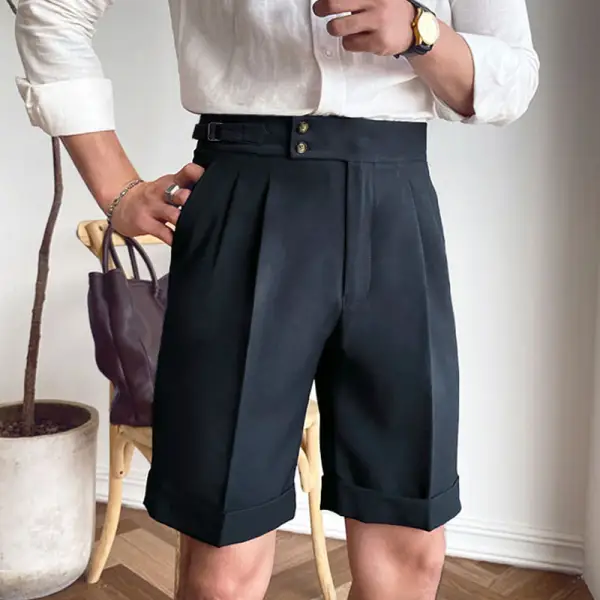 Gentleman elegant business casual shorts men shorts - Stormnewstudio.com 
