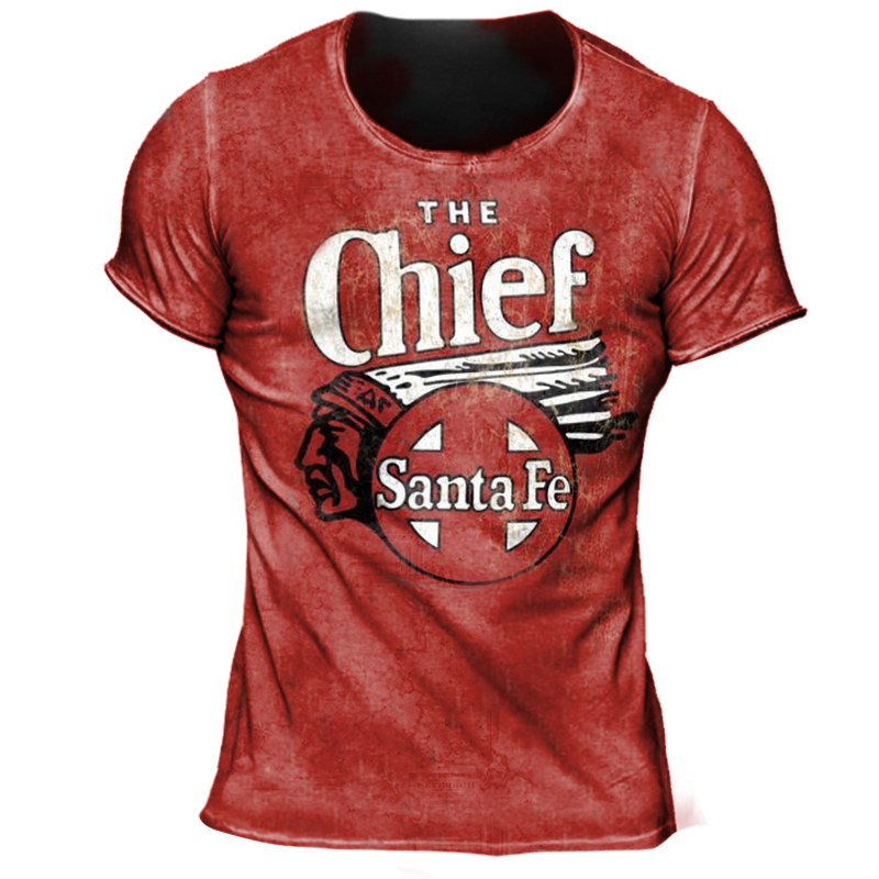 The Chief Santa Fe Chic Vintage Print T-shirt