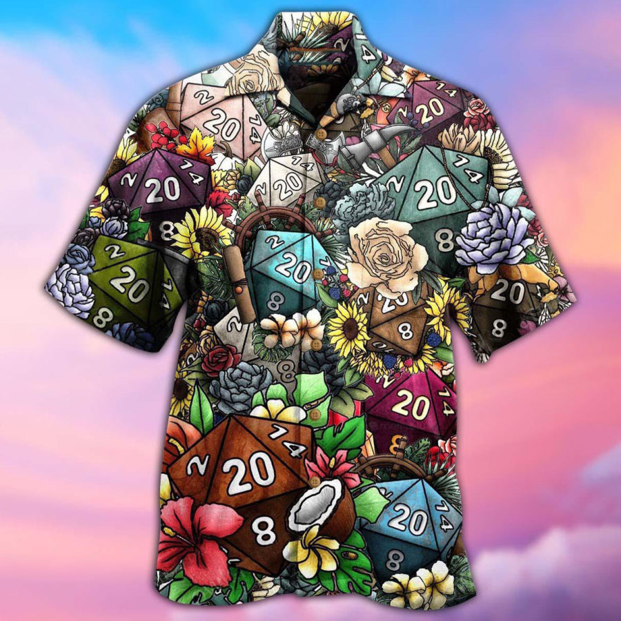 

Men's Flower Casual Beach Shirt Shorts Two Piece Set