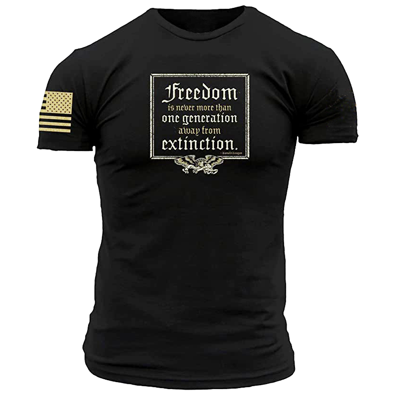 One Generation Away Men's Chic Tactical Military T-shirt