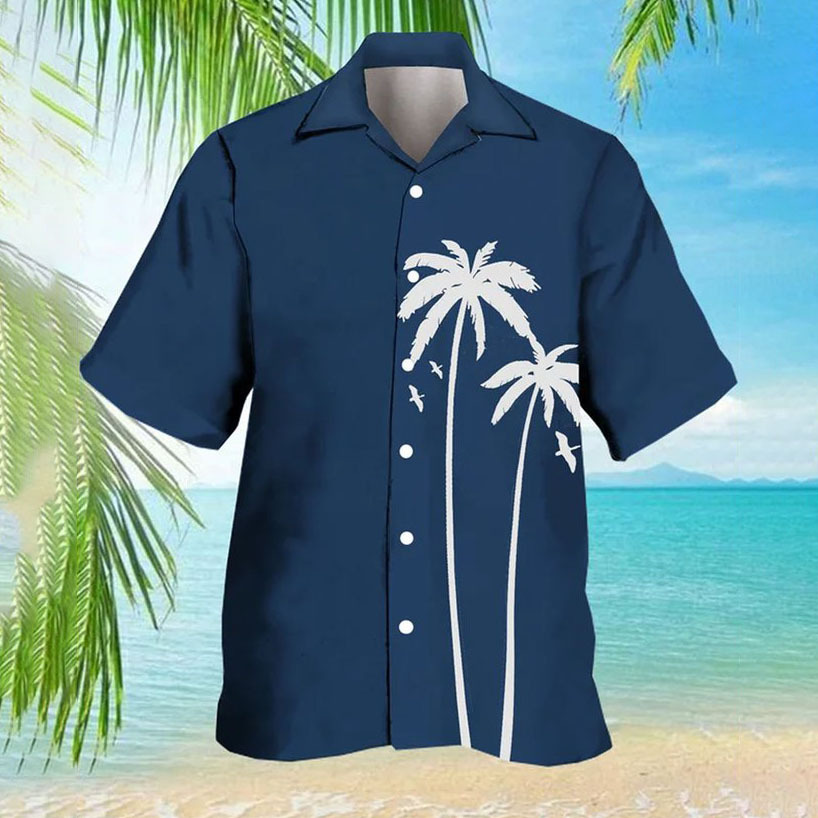 Men's Coconut Beach Short Sleeve Chic Shirt