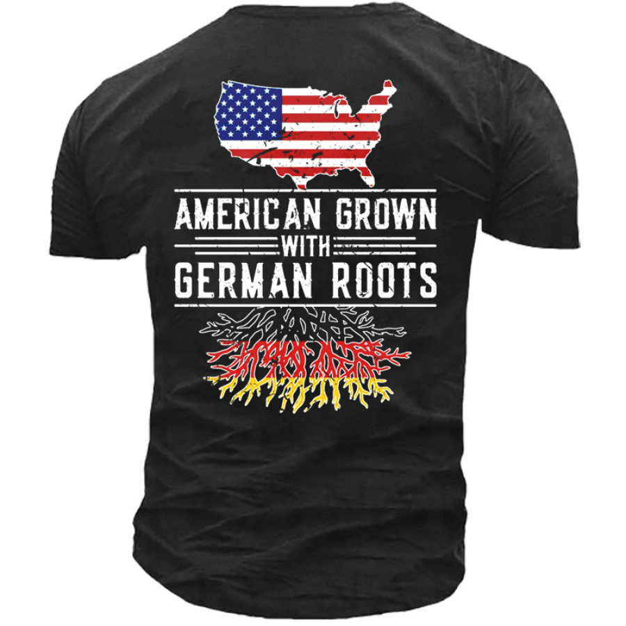 

American Grown German Roots Pride Germany Men's T-Shirt