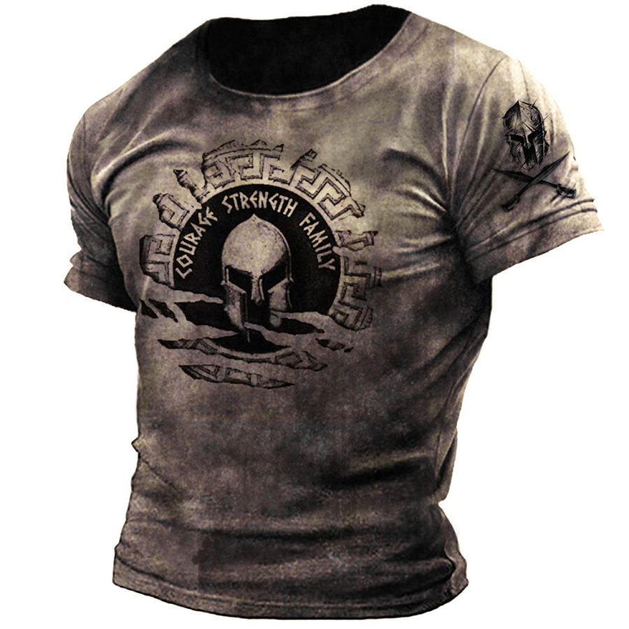 

Men's Outdoor Spartan Print T-Shirt