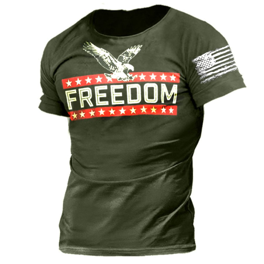 

Men's Freedom Eagle Print T-Shirt