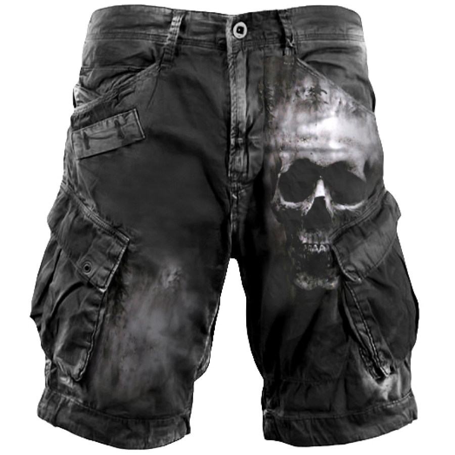 

Men's Outdoor Skull Print Training Shorts