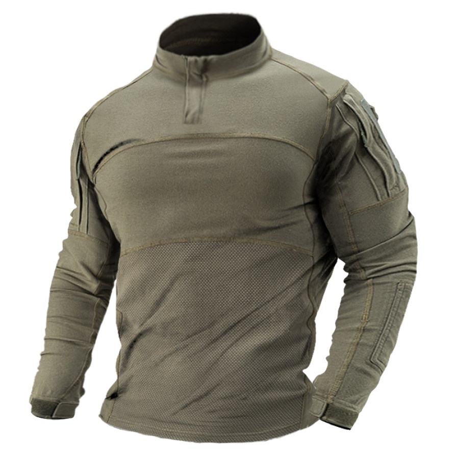 

Men's Outdoor Multi Pocket Multifunctional Tactical Long Sleeve Shirt