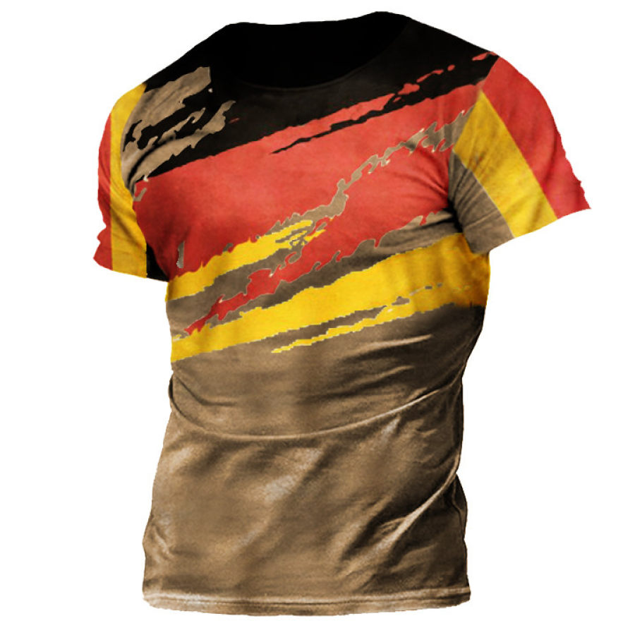 

Men's German Flag Print T-Shirt