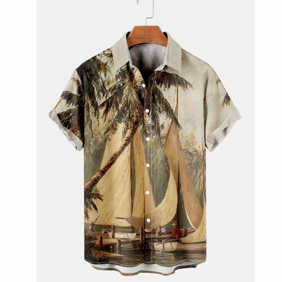 

Men's Coconut Short Sleeve Beach Shirt