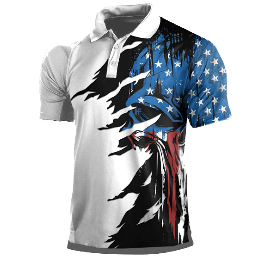 

Mens Patriotic Classic Polo Shirt