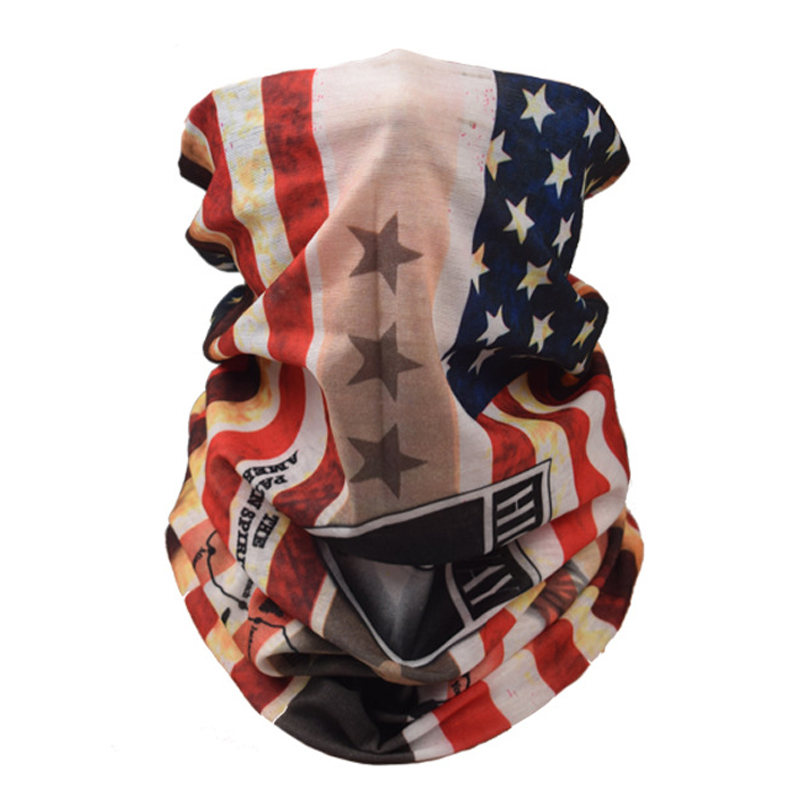 Men's American Flag Outdoor Chic Motorcycle Riding Face Mask