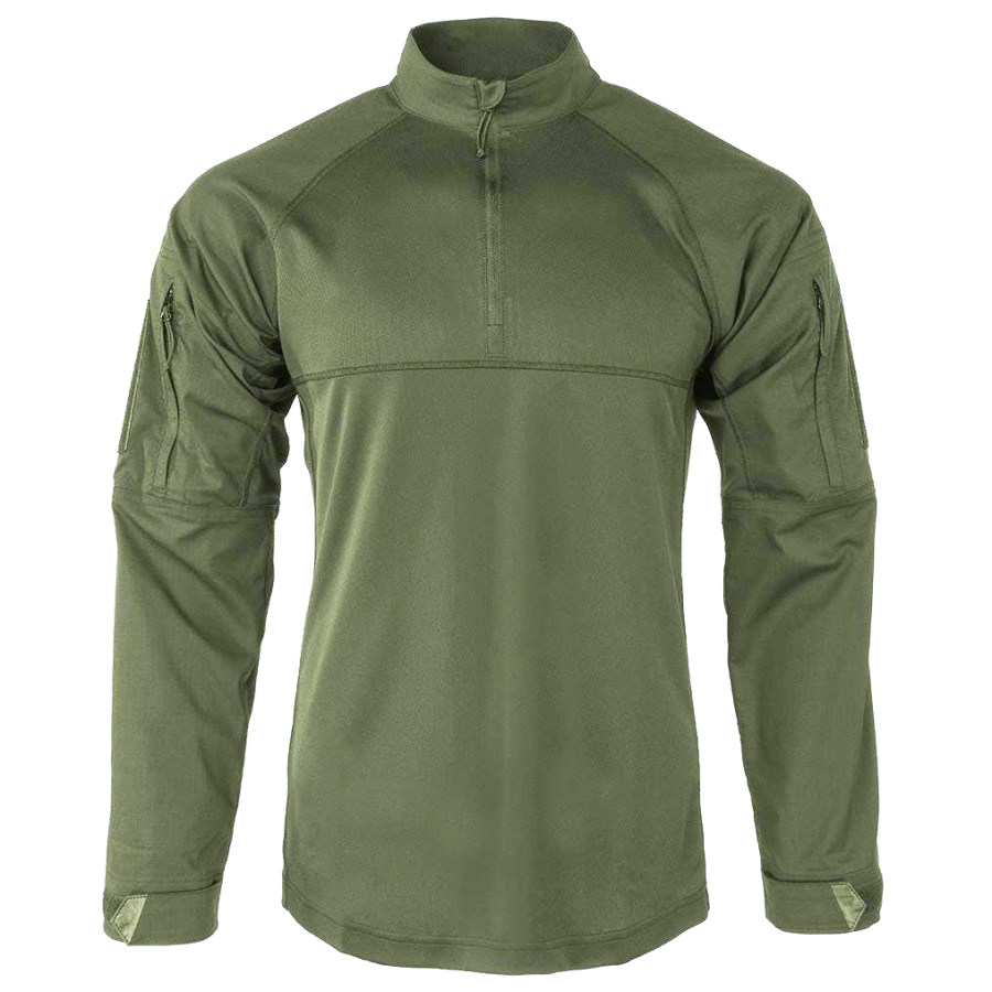 

Outdoor Tactical Multi-pocket Zip Long Sleeve Henley Shirt