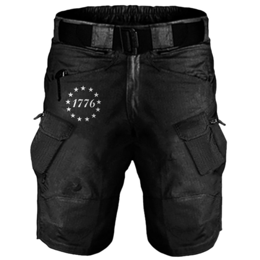 

Men's Outdoor Tactical 1766 Flag Print Cargo Shorts