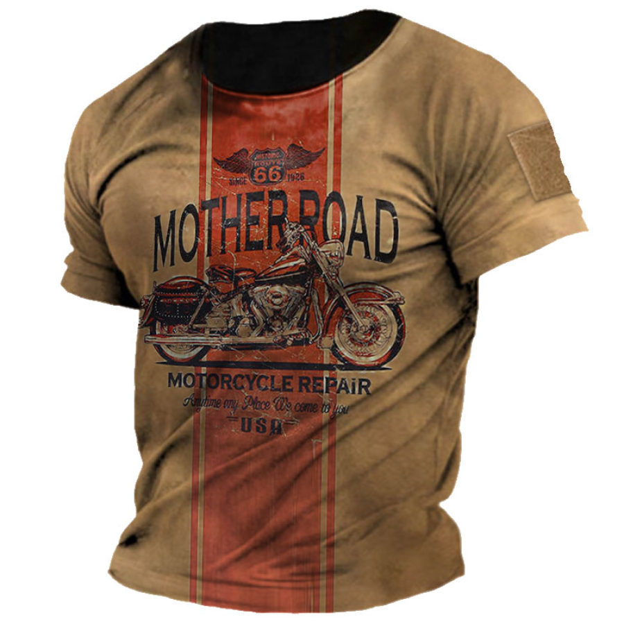 

Men's Route 66 Motorcycle Graphic Print T-Shirt