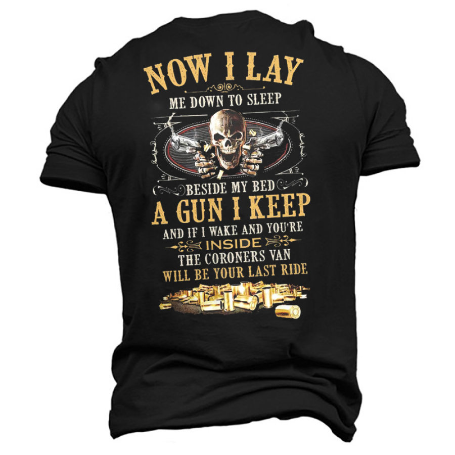 

Men's Skull Graphic Print Cotton T-Shirt