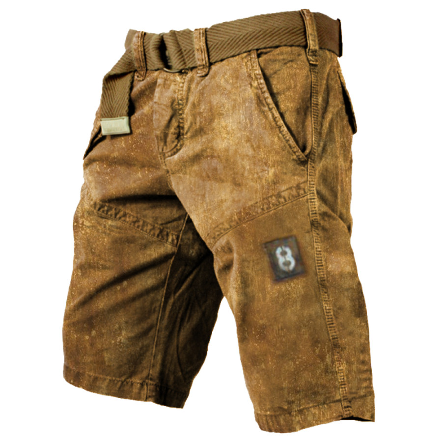 

Men's Outdoor Tactical Vintage Print Cargo Shorts