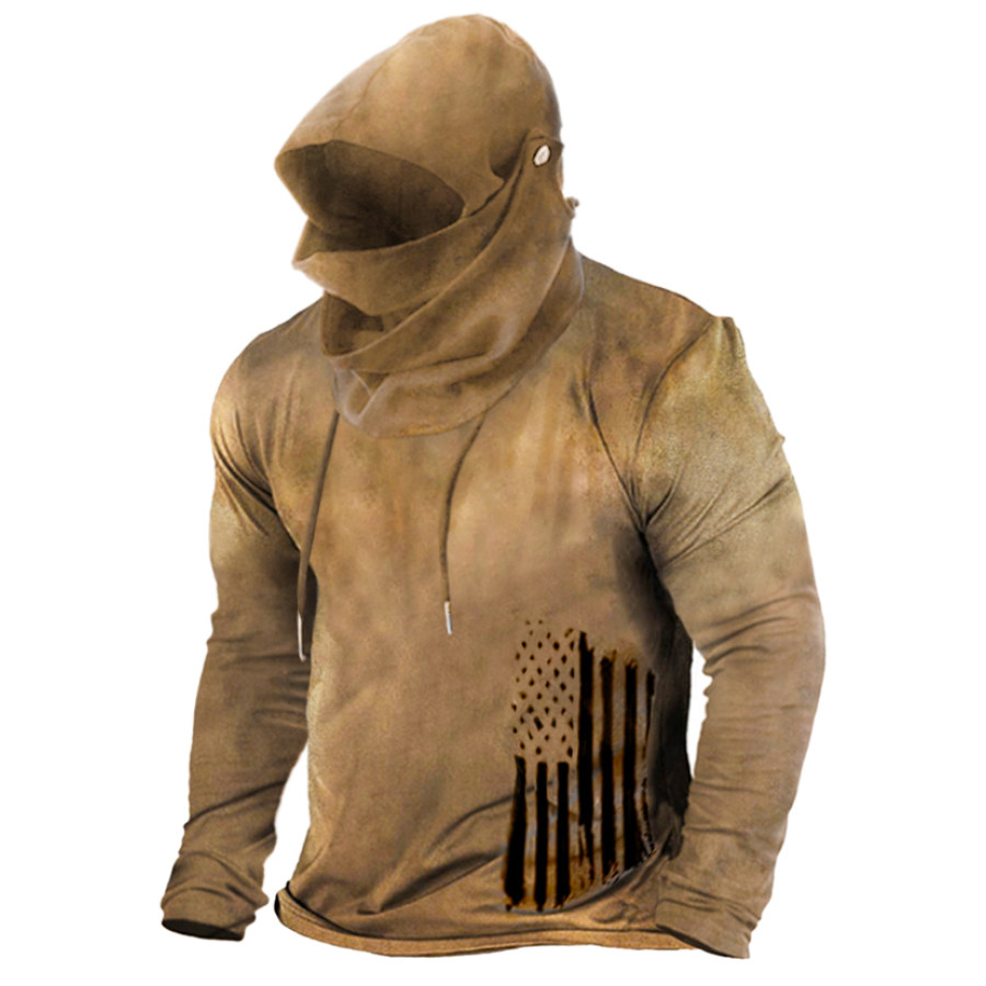 

Men's Outdoor Casual Gothic Hooded Shirt