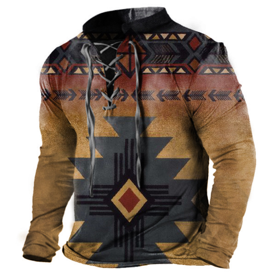 

Men's Vintage Western Graphic Print T-Shirt