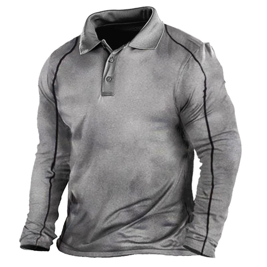 

Men's Breathable Outdoor Sports Quick Dry Polo Shirt