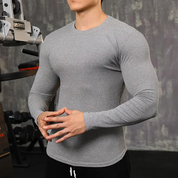 Casual Men's Solid Color Top Knit Pullover - Sanhive.com 