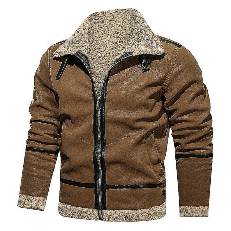 

Men's Outdoor Casual Thickened Woolen Jacket