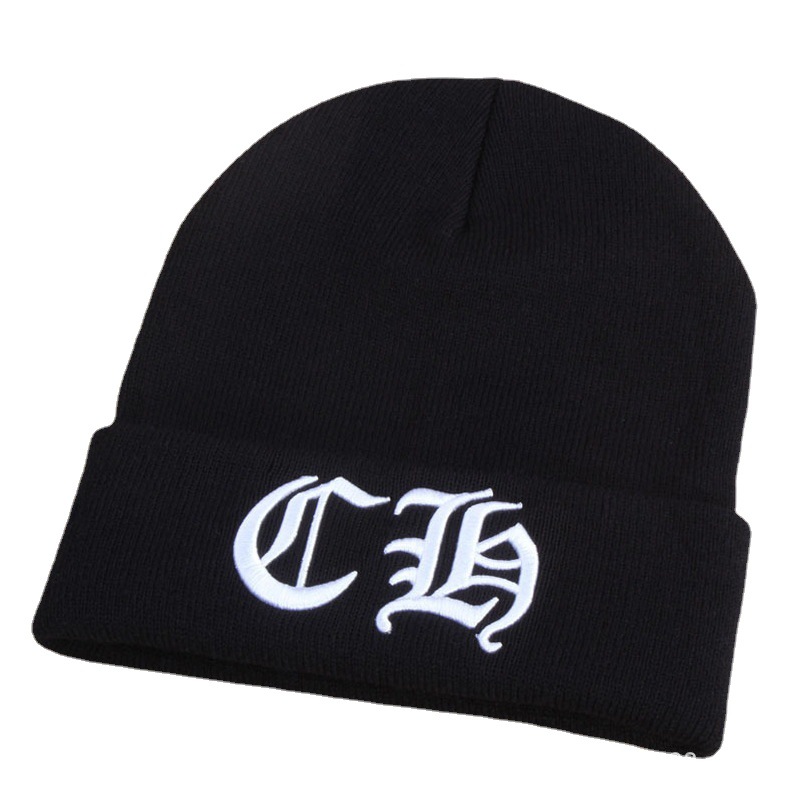 Gothic Embroidered Knitted Hat