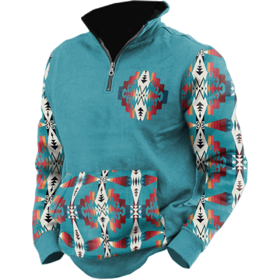 

Men's Outdoor Casual Printed Long Sleeve Sweater