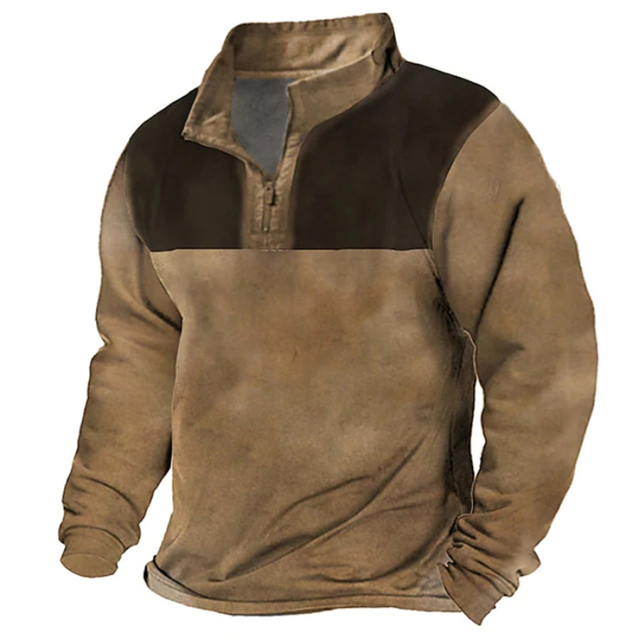 

Men's Outdoor Casual Printed Long Sleeve Sweater