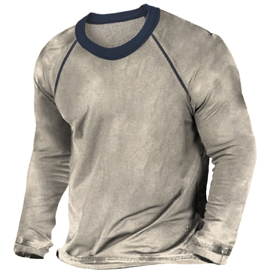 

Men's Outdoor Casual Long Sleeve Crewneck Sweater