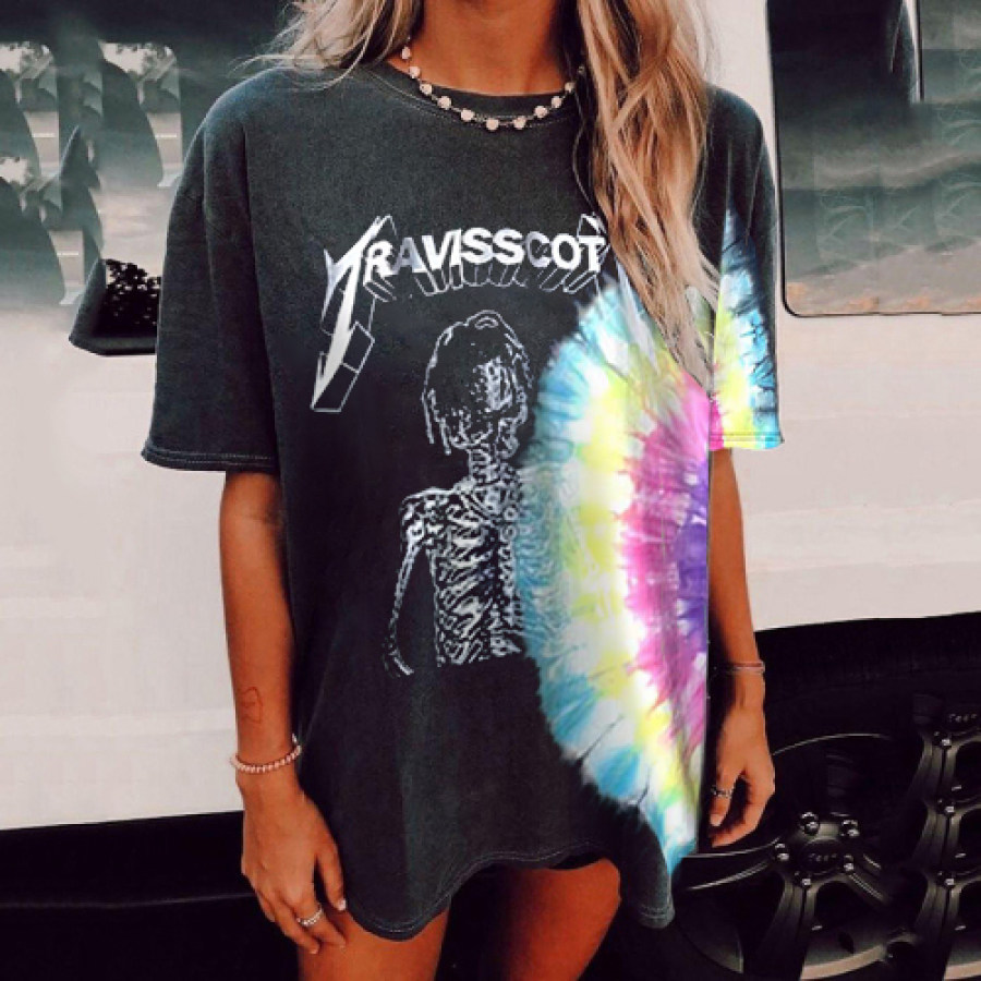 

Vintage Printed Short-sleeved T-shirts