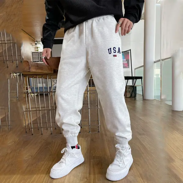 Men's USA Jogging Pants Sweatpants - Kalesafe.com 