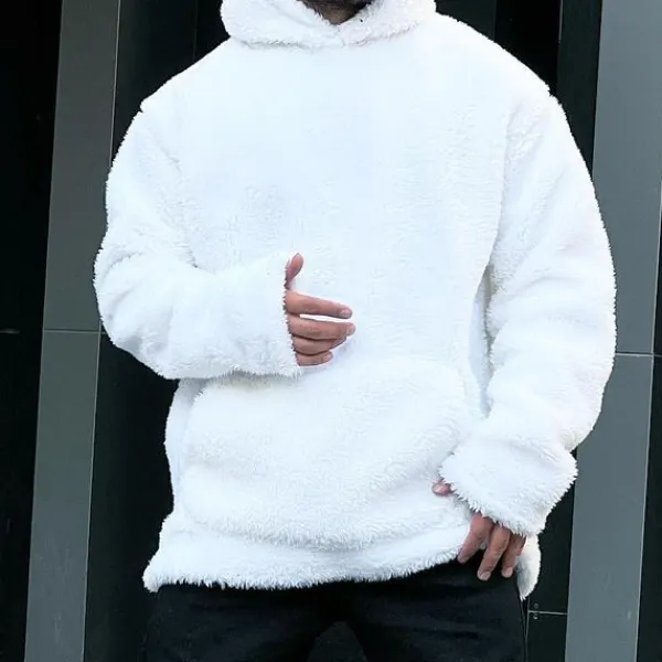 Plush Warm Hooded Sweatshirt - Sanhive.com 
